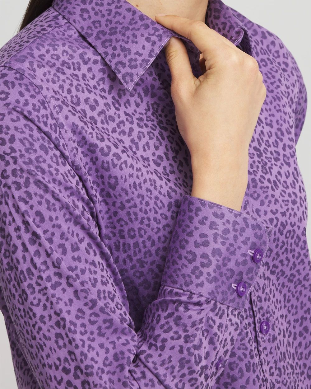 No Iron™ Animal Print Jacquard Shirt | Chico's